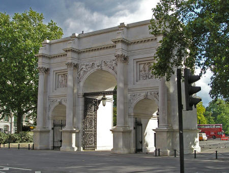 Marble Arch in Hyde Park, London