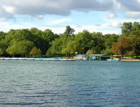 Serpentine Lake in London England