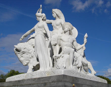 Sculptures at the Albert Memorial in Hyde Park