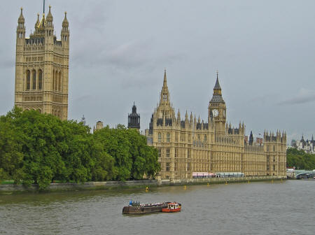 British Parliament in London England