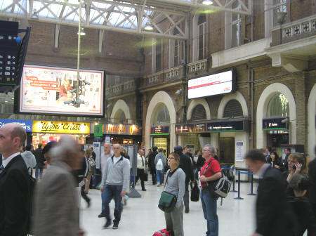 Euston Train Station in London England